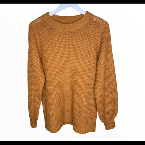 AMERICAN EAGLE Cloudspun Crew Sweater With Long Sleeves Rust Orange Size XS - Picture 3 of 9